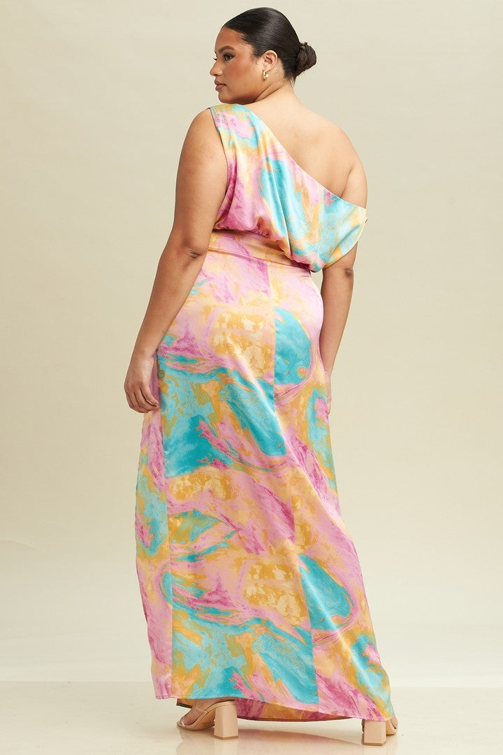 Aura Off Shoulder Maxi Dress - Plus Size