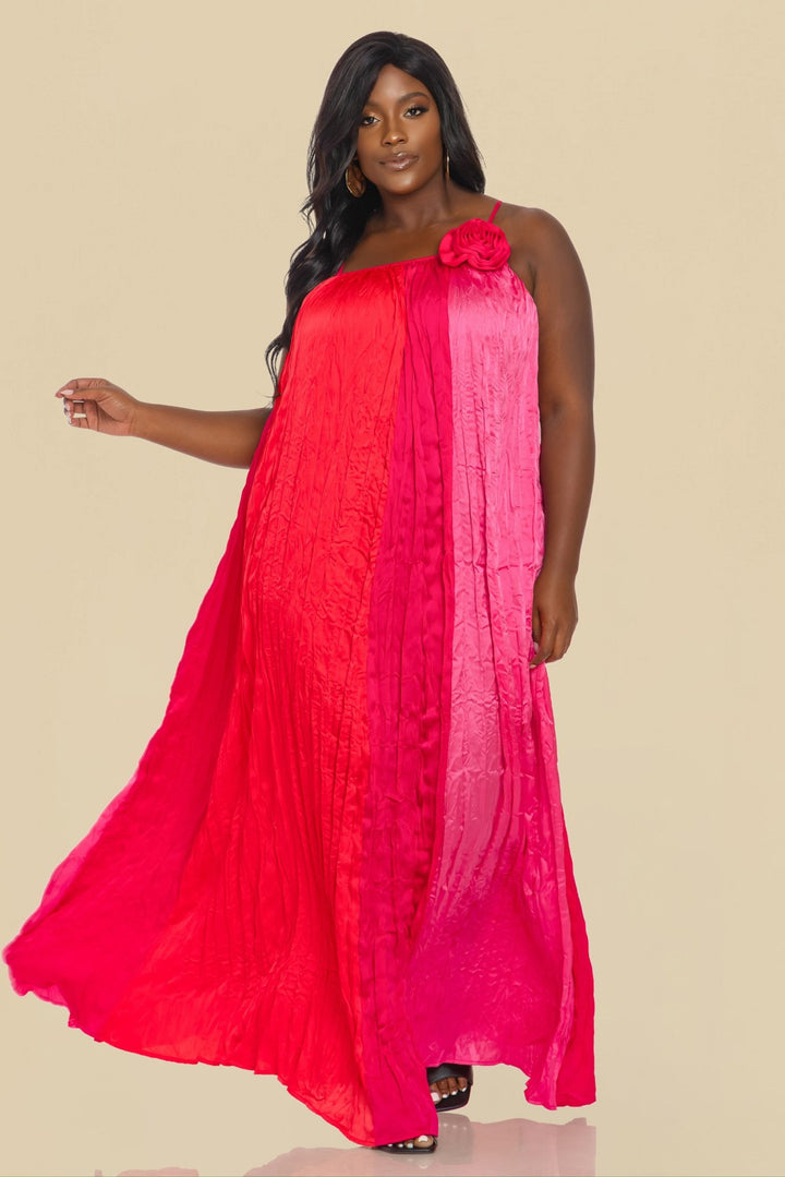 Sunset Bloom Maxi – Plus Size