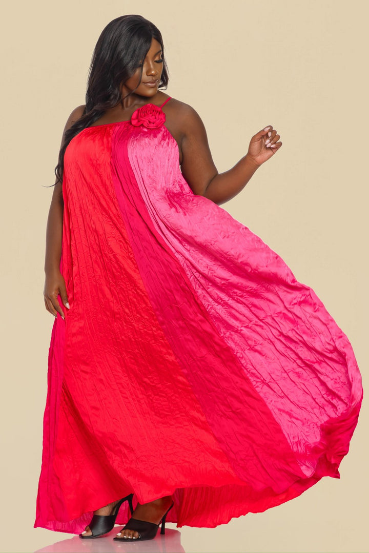 Sunset Bloom Maxi – Plus Size