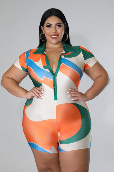 Summer Moments Romper - Plus Size