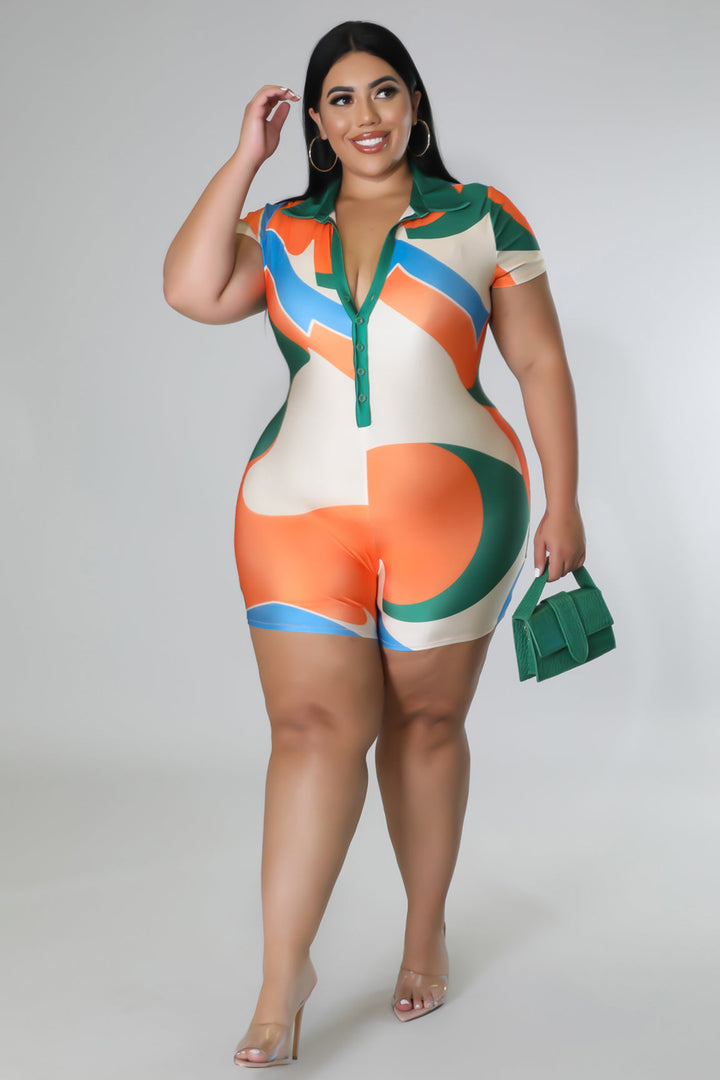 Summer Moments Romper - Plus Size