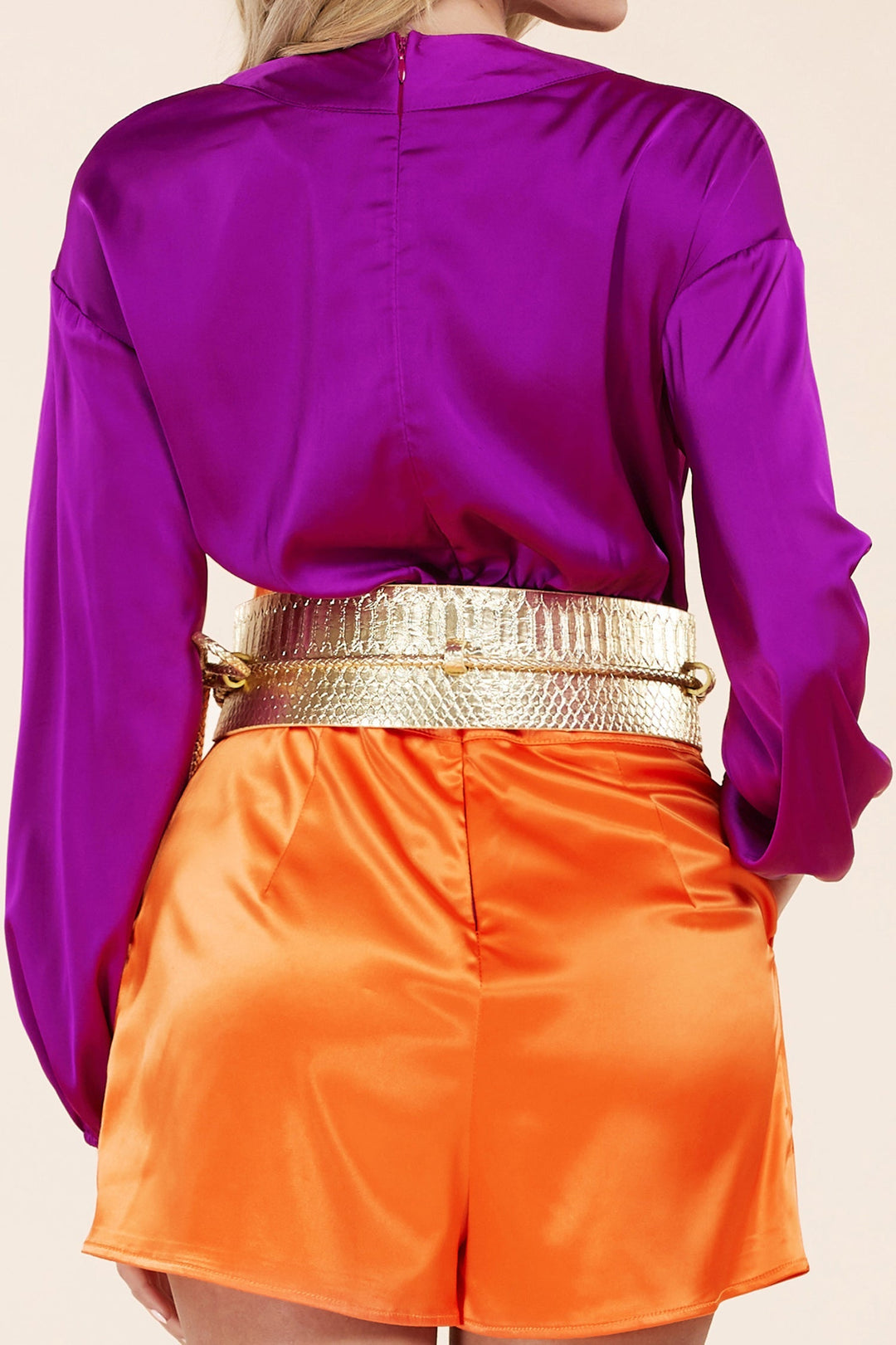 So Crazy In Love Purple and Orange Romper