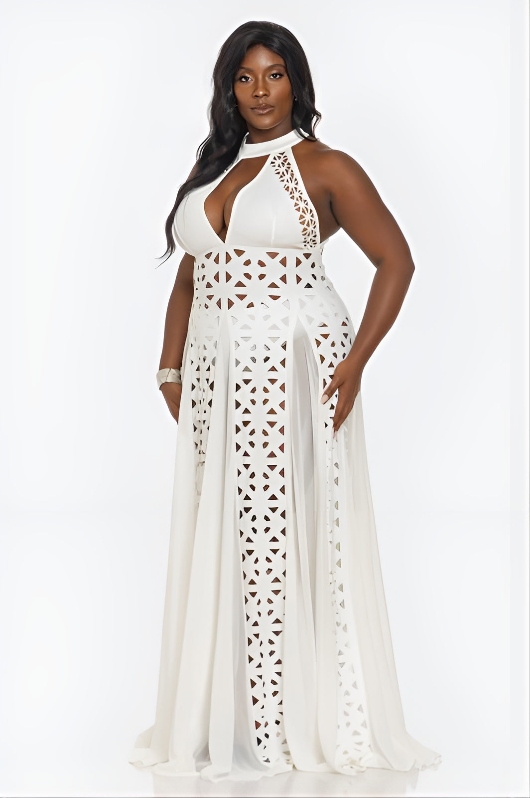 My Love Language Maxi Dress WHITE - Plus Size