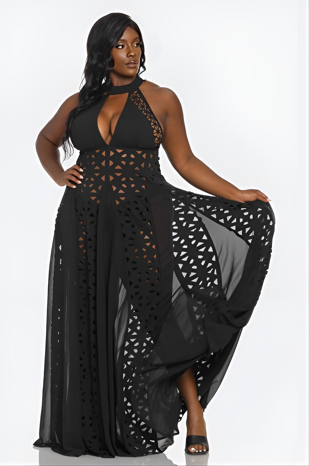 My Love Language Maxi Dress Black - Plus Size