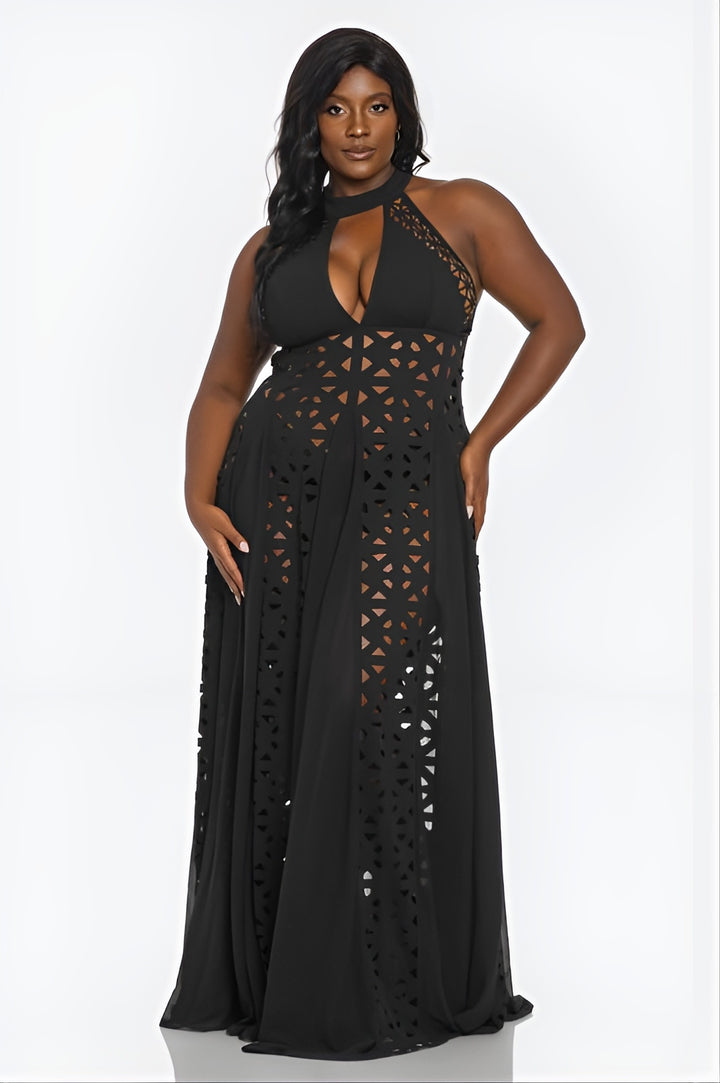 My Love Language Maxi Dress Black - Plus Size