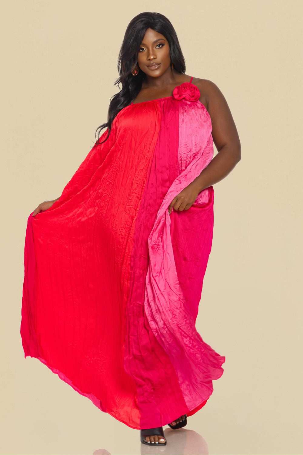 Sunset Bloom Maxi – Plus Size