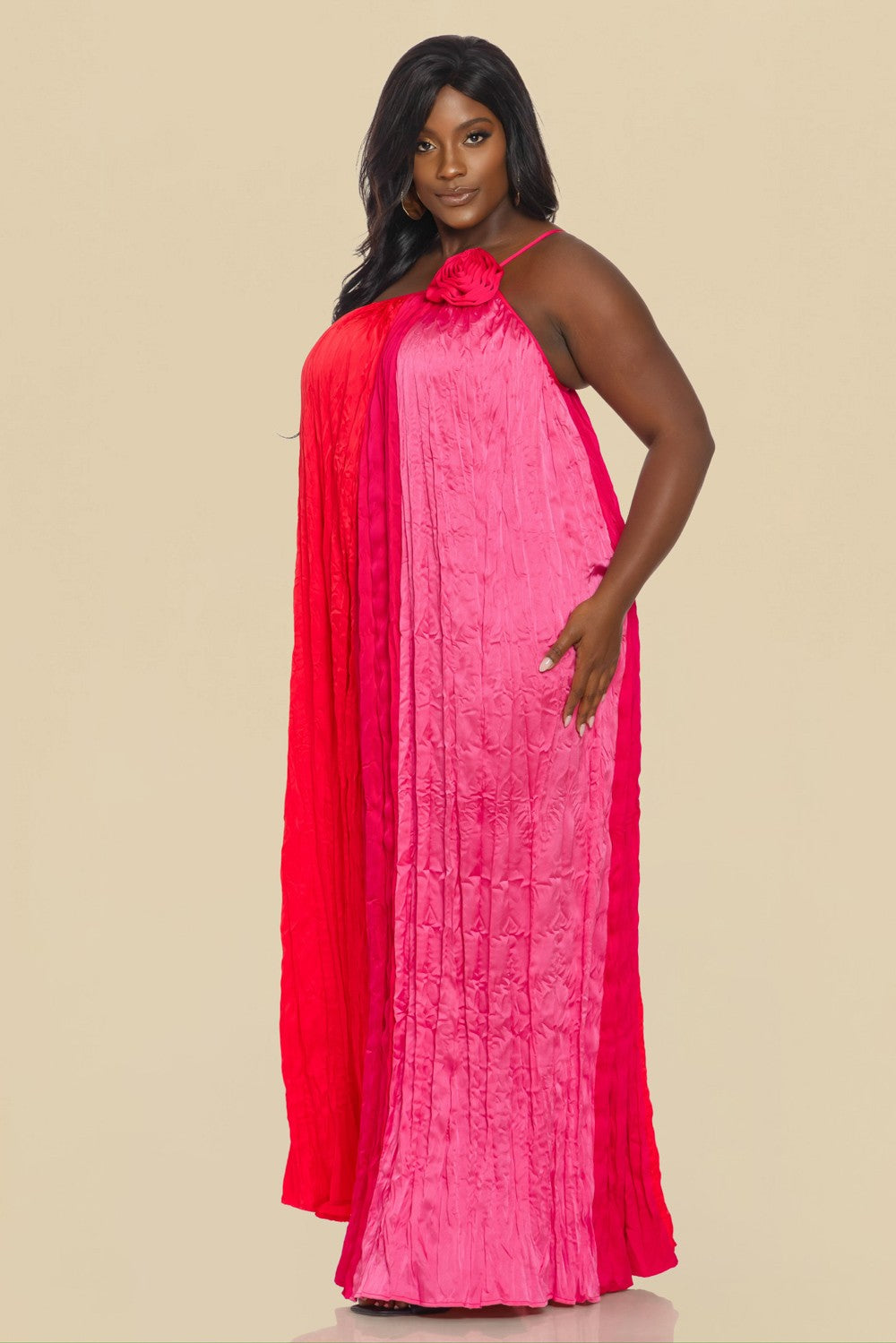 Sunset Bloom Maxi – Plus Size