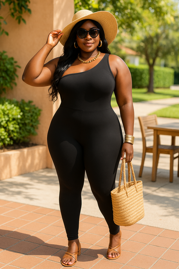 Bold Move Bodycon Jumpsuit – Plus Size