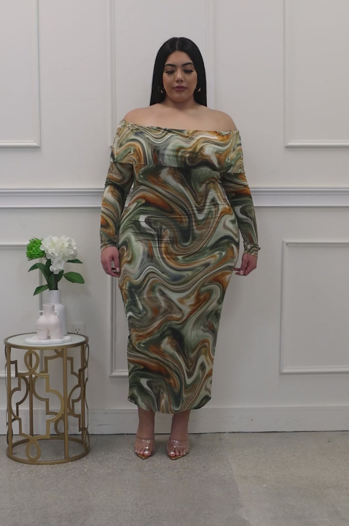 To The Beat Plus Size Dress