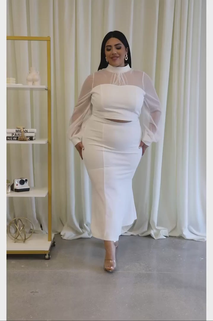 Eclipse Ensemble Plus Size Skirt Set