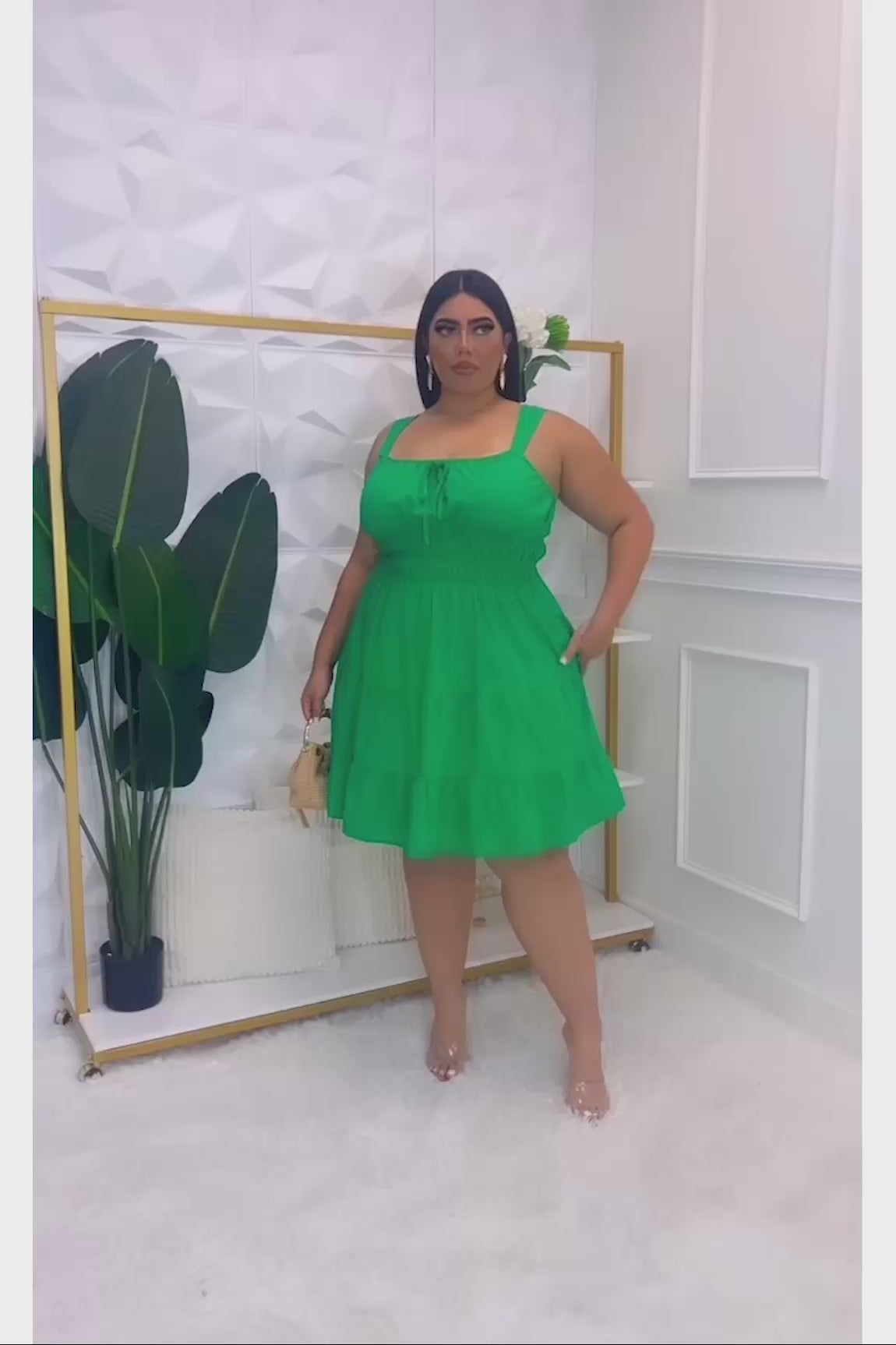 Exclusive To Me Plus Size Dress - Green