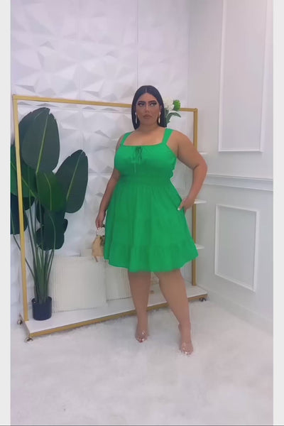 Exclusive To Me Plus Size Dress - Green
