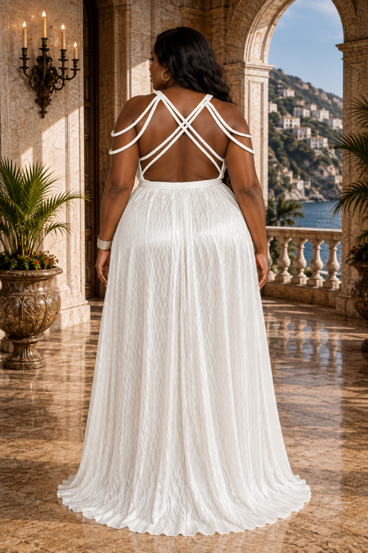 The Riviera Wave Maxi Dress - Plus Size