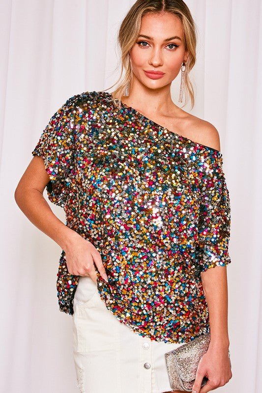 Vegas Lights Sequin Top