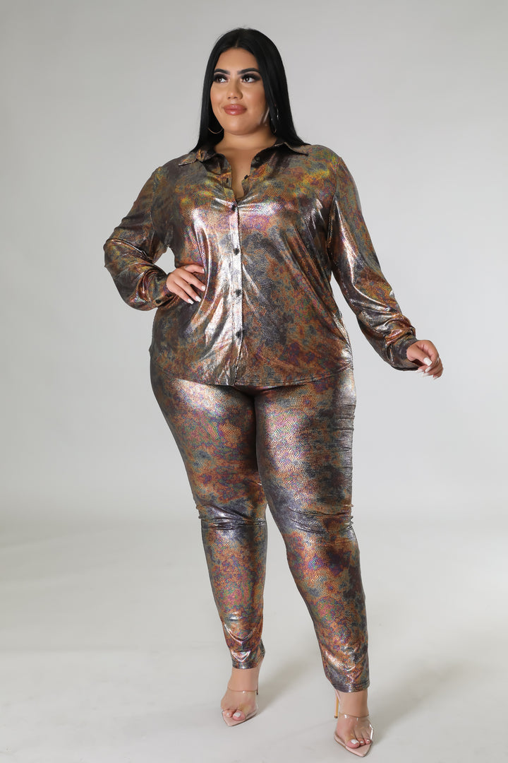 Amilia Love Pant Set - Plus Size