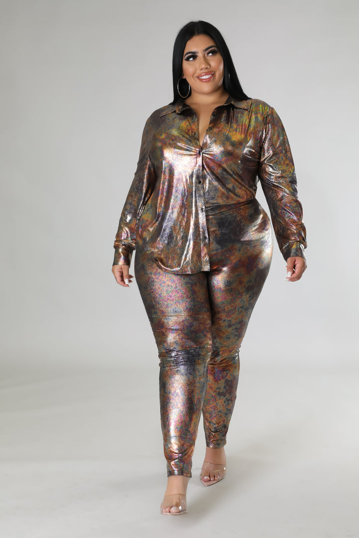 Amilia Love Pant Set - Plus Size