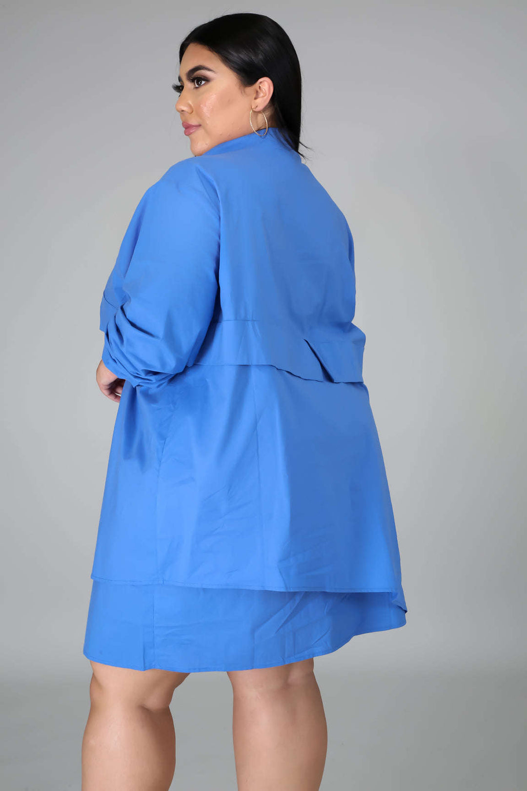 Fasheabe Lizzo Tunic Dress - Blue